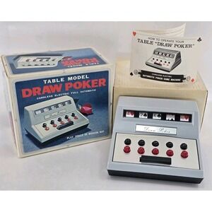 WACO 1971 Draw Poker Table Model Battery OP Casino Game - NEW - Japan Import -